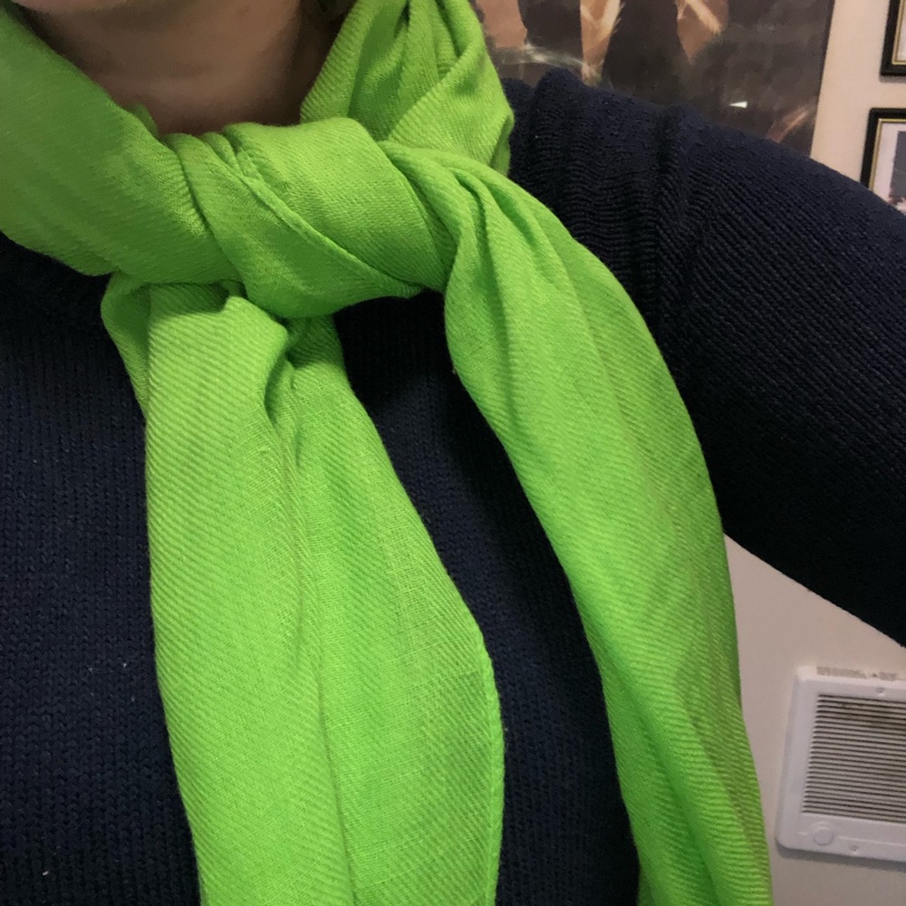 Green scarf